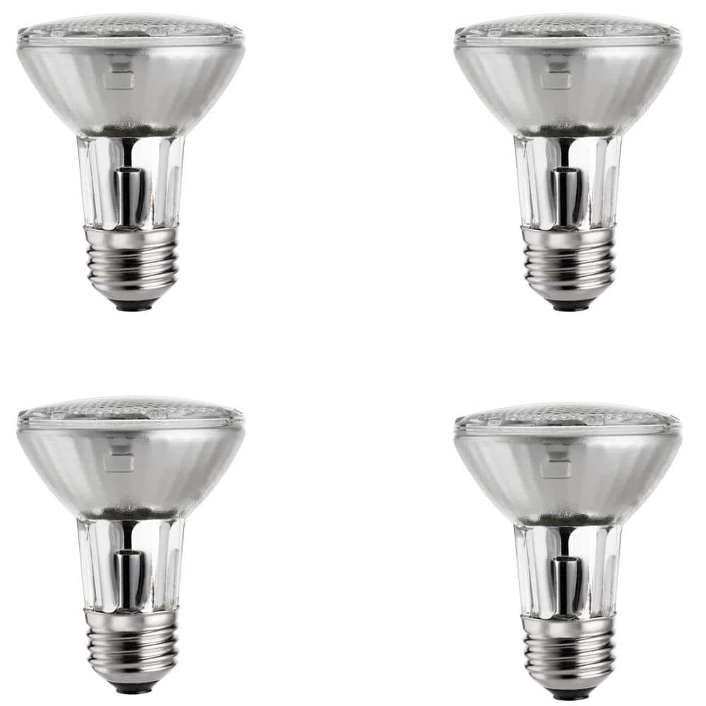 Philips 39-Watt Equivalent Halogen PAR20 Dimmable Flood Light Bulb (4-Pack)
