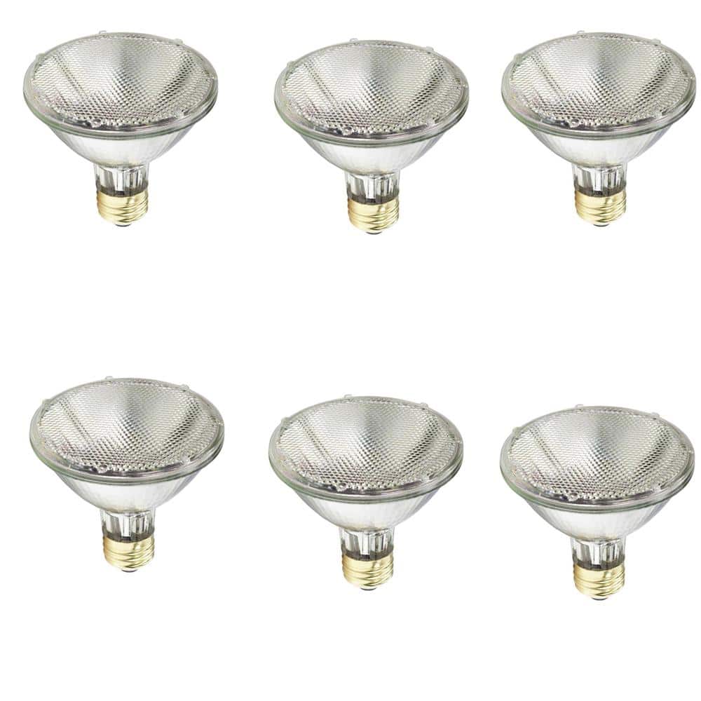 Philips 75-Watt Equivalent PAR30S Halogen Indoor/Outdoor Dimmable Flood Light Bulb (6-Pack)