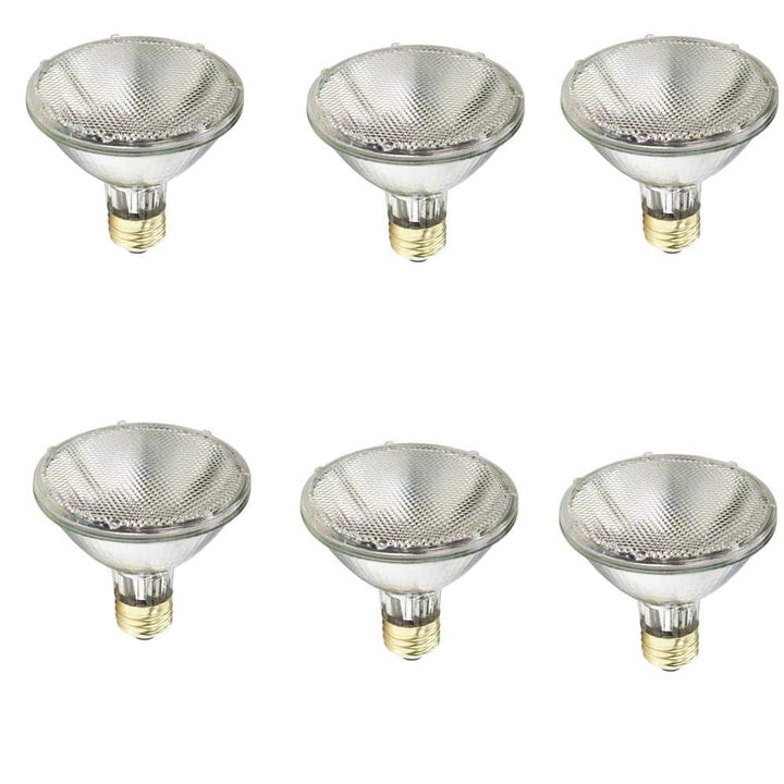 Philips 75-Watt Equivalent PAR30S Halogen Indoor/Outdoor Dimmable Flood Light Bulb (6-Pack)