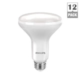 Philips 65W Equivalent Daylight BR30 Dimmable LED Flood Light Bulb (12-Pack)
