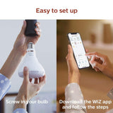 Philips Soft White BR30 LED 65-Watt Equivalent Dimmable Smart Wi‑Fi WiZ Connected Light Bulb (2‑Pack)
