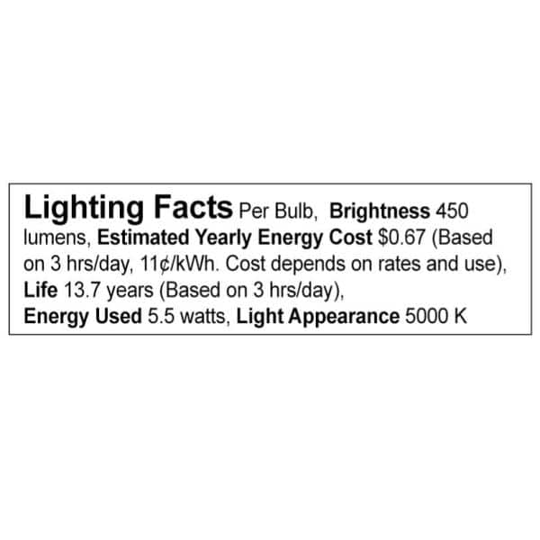 Philips 45-Watt Equivalent R20 Dimmable LED Flood Light Bulb, Daylight, 6-Pack