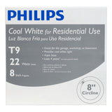 Philips 22-Watt 8 in. Linear T9 Fluorescent Tube Light Bulb, Cool White 4100K, Circline