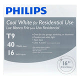 Philips 40-Watt 16 in. Circline T9 Fluorescent Tube Light Bulb, Cool White 4100K (1-Bulb)