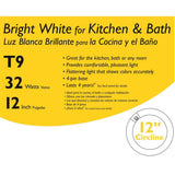Philips 32-Watt 12 in. Linear T9 Circline Fluorescent Tube Light Bulb, Bright White 3000K