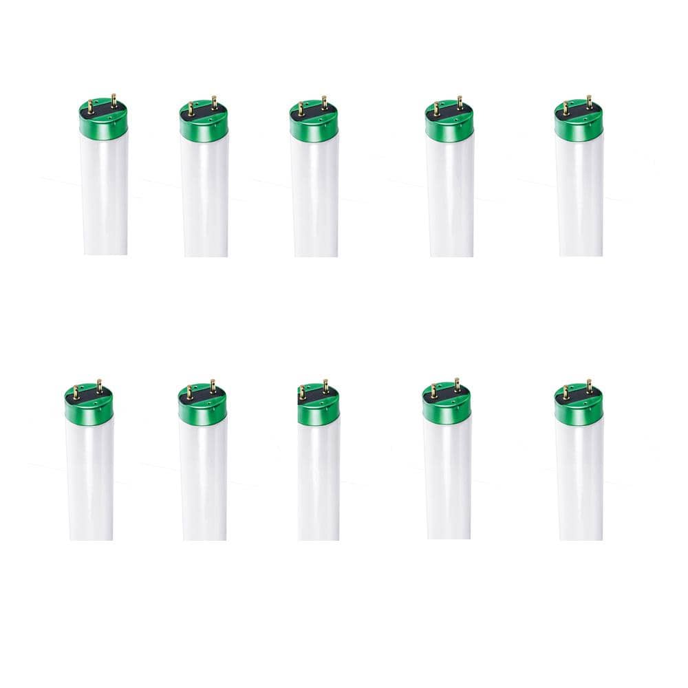 Philips 32-Watt 4 ft. Alto Linear T8 Fluorescent Tube Light Bulb, Daylight 6500K (10-Pack)