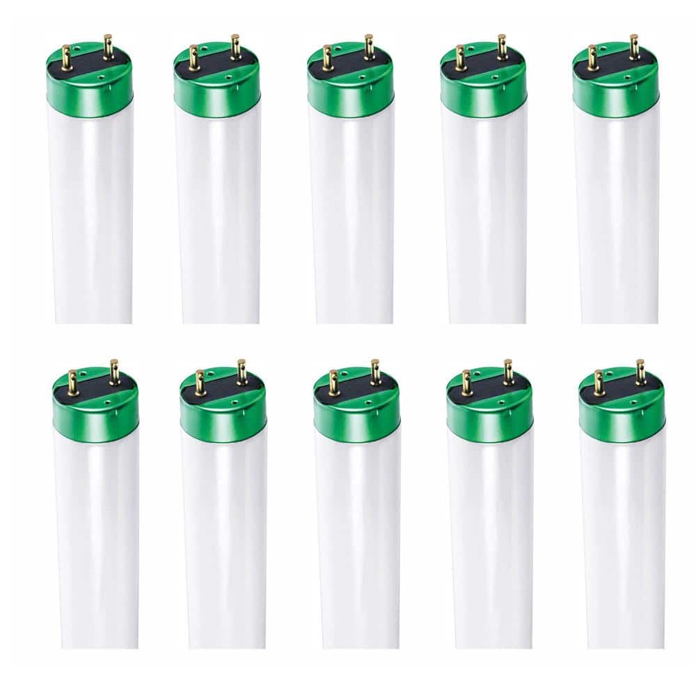 Philips 32-Watt 4 ft. Alto Linear T8 Fluorescent Tube Light Bulb, Daylight 6500K (10-Pack)