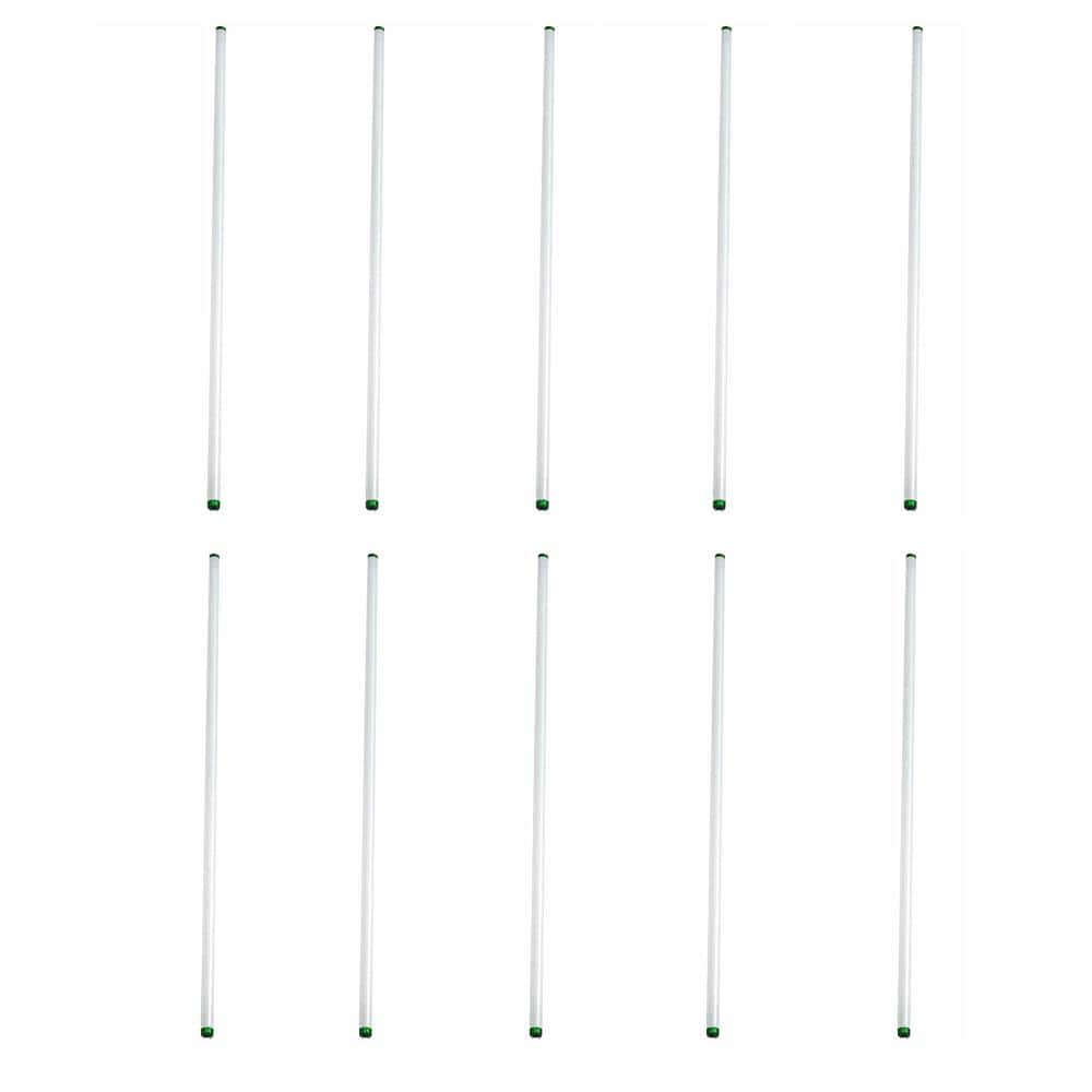 Philips 32-Watt 4 ft. Linear T8 Fluorescent Tube Light Bulb, Natural Daylight 5000K, 10-Pack