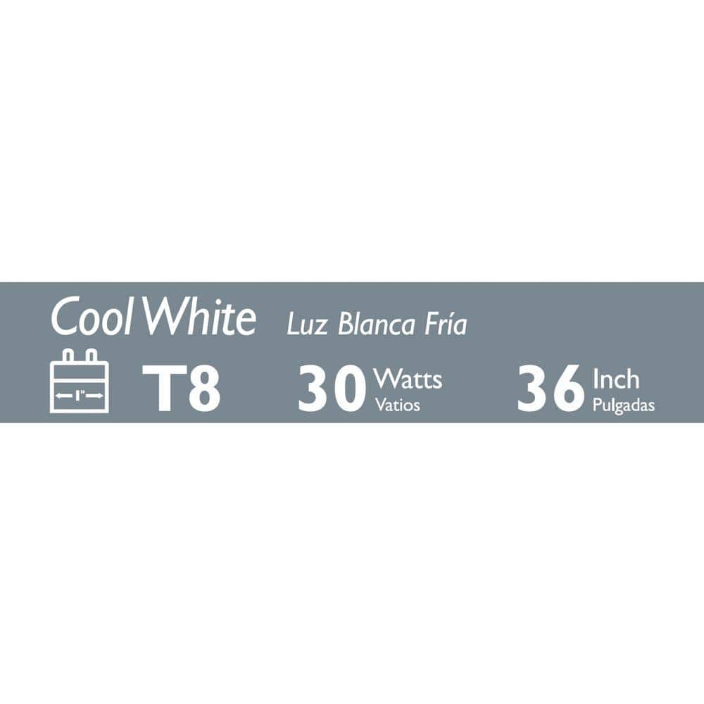 Philips 30-Watt 3 ft. Linear T8 ALTO Fluorescent Tube Light Bulb, Cool White 4100K