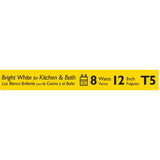 Philips 8-Watt 12 in. Linear T5 Fluorescent Tube Light Bulb, Bright White 3000K