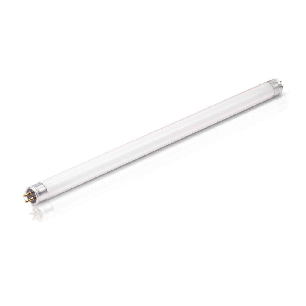 Philips 8-Watt 12 in. Linear T5 Fluorescent Tube Light Bulb, Bright White 3000K