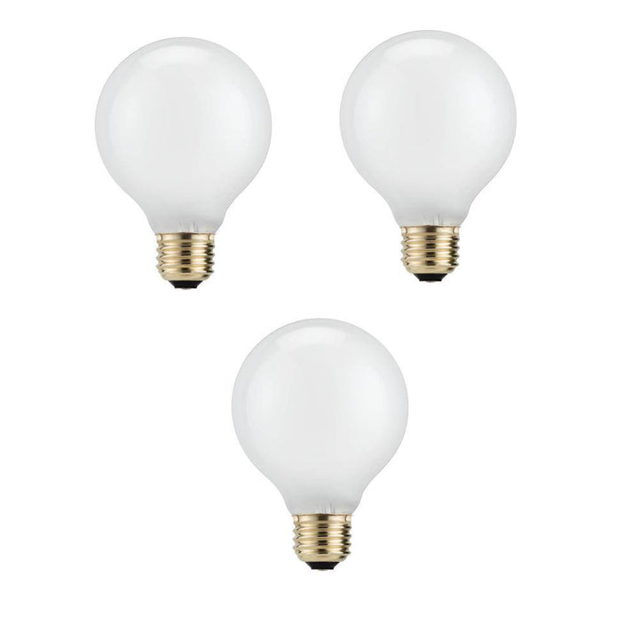 Philips 40-Watt Equivalent G25 Halogen White Decorative Globe Light Bulb (3-Pack)