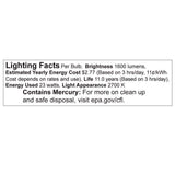 Philips 100-Watt Equivalent T2 Spiral CFL Light Bulb, Soft White 2700K, 4-Pack