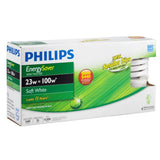 Philips 100-Watt Equivalent T2 Spiral CFL Light Bulb, Soft White 2700K, 4-Pack