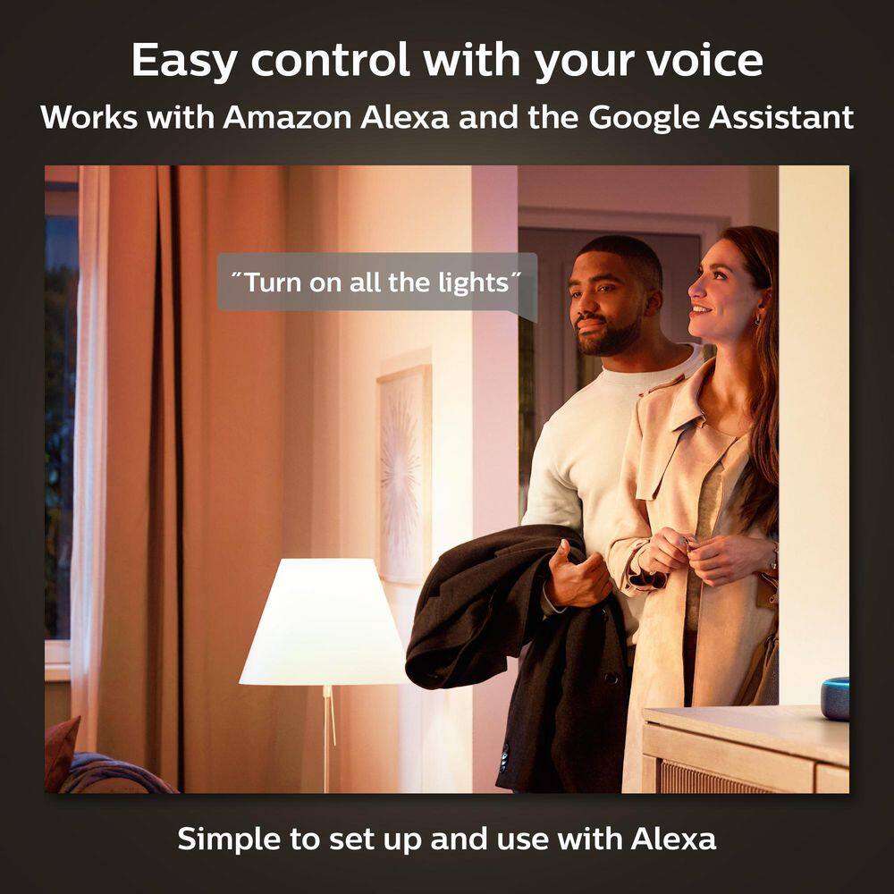 Philips Hue White BR30 LED 65W Equivalent Dimmable Smart Wireless Flood Light Bulb with Bluetooth (1-Pack)