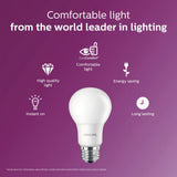 Philips 100-Watt Equivalent A19 Non-Dimmable Energy Saving LED Light Bulb, Daylight 5000K, 2-Pack