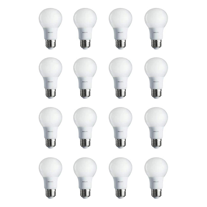 Philips 40-Watt Equivalent A19 Non-Dimmable Energy Saving LED Light Bulb, Soft White 2700K (16-Pack)