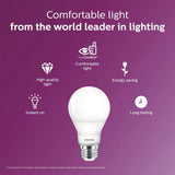 Philips 75-Watt Equivalent A19 Non-Dimmable Energy Saving LED Light Bulb, Daylight 5000K (2-Pack)