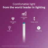Philips 32-Watt Equivalent 4 ft. T8 InstantFit Linear LED Light Bulb, Cool White (4000K), 10-Pack