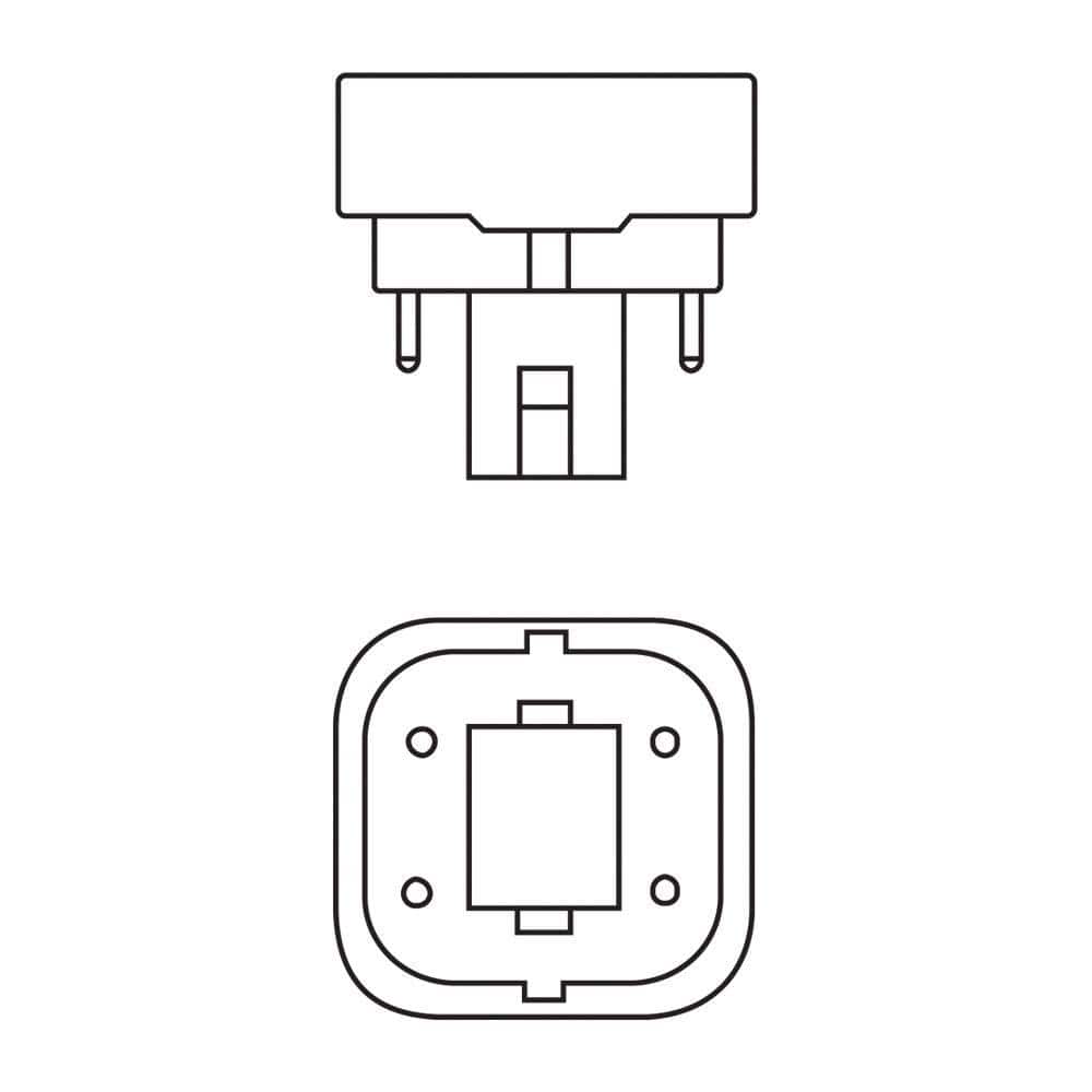 Philips 13-Watt Equivalent CFLni PL-C Light Bulb, 4-Pin G24q-1 Base, Cool White 4100K