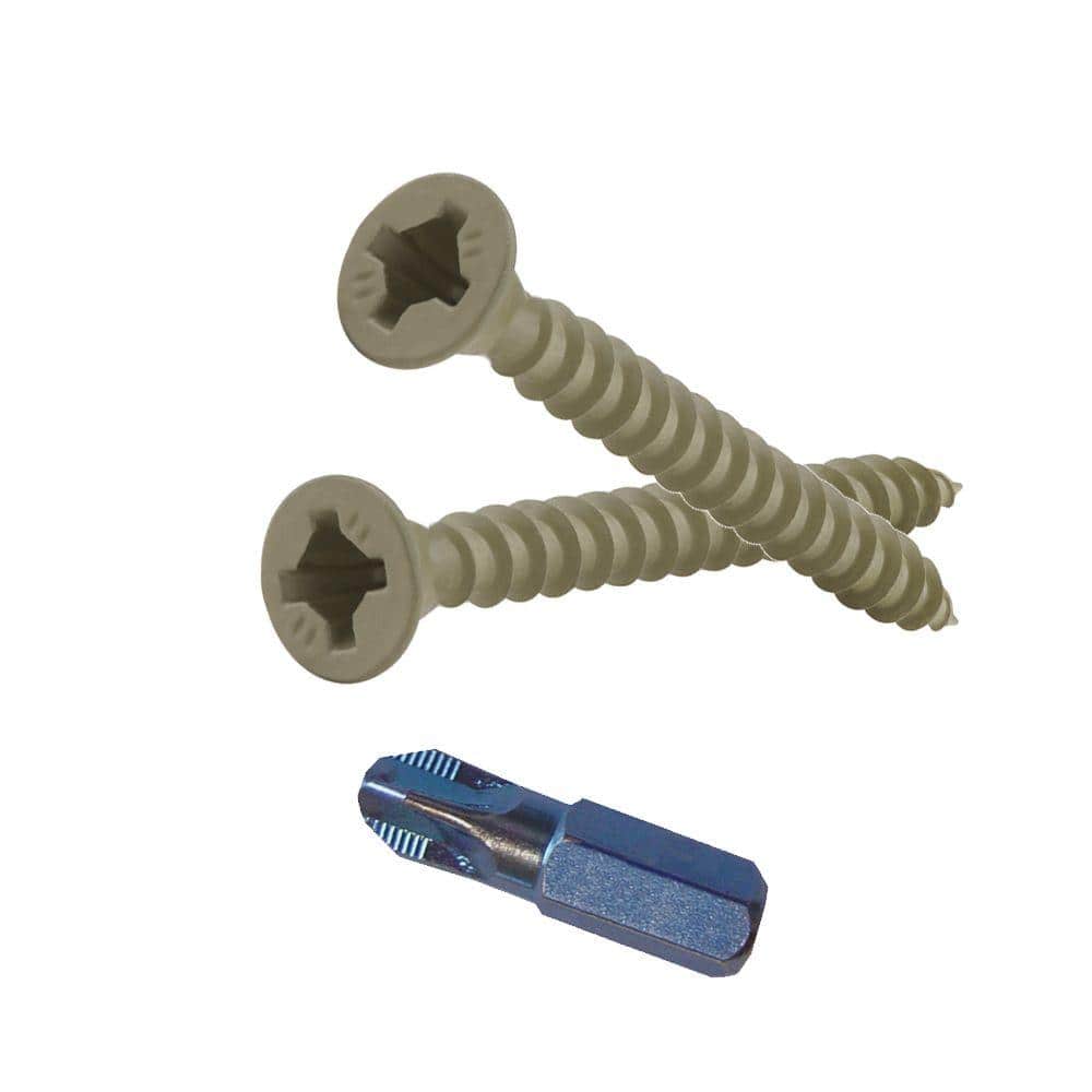 Phillips II Plus #9 2 in. Phillips-Square Flat-Head Wood Deck Screws (5 lb.-Pack)