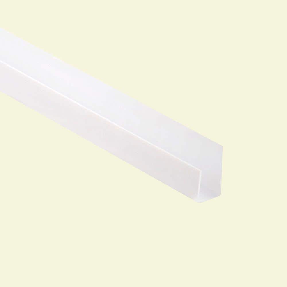 Phillips Manufacturing Company 8 ft. x 1/2 in. Vinyl J Trim