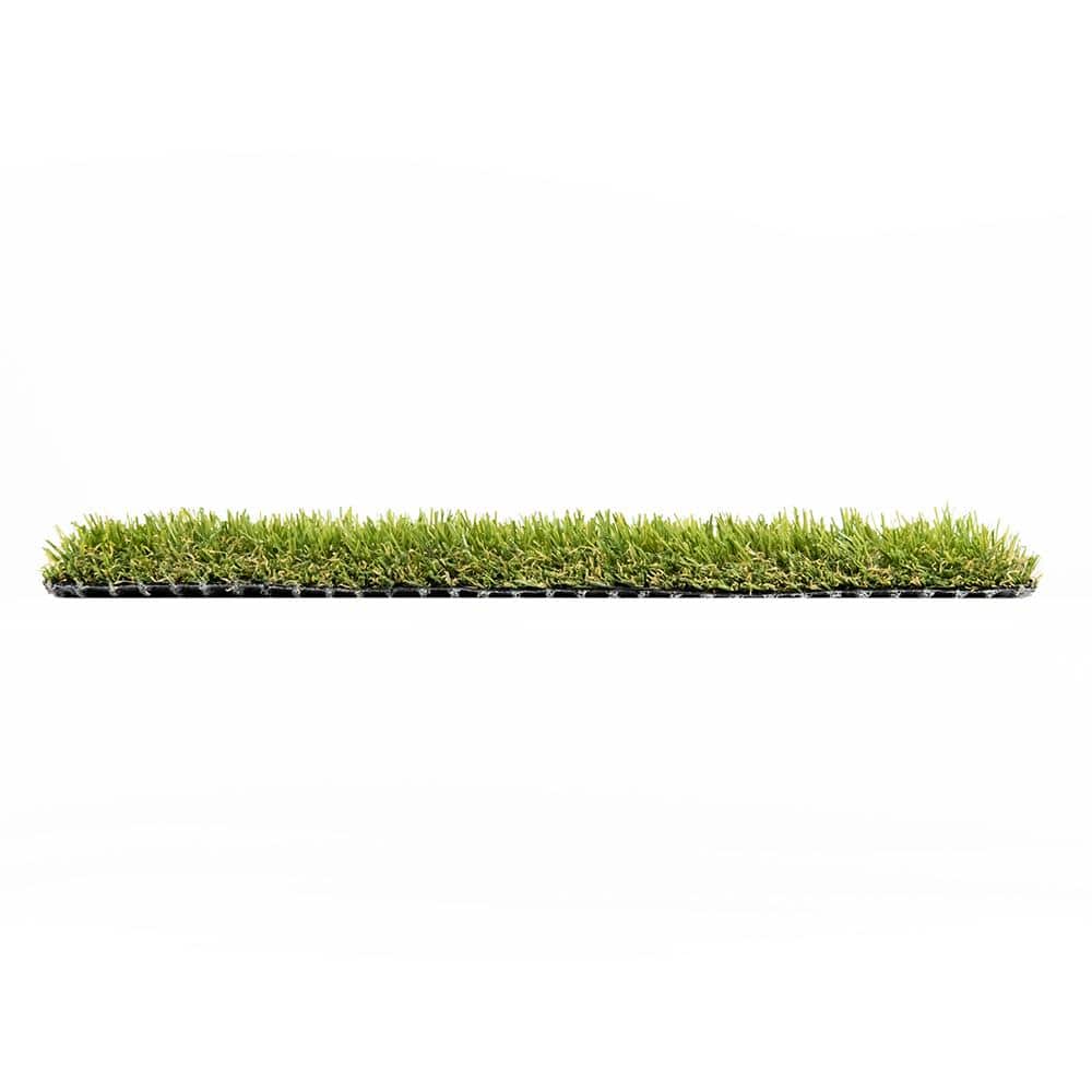 TURF DISTRIBUTORS Eco 48 Pine + Bamboo Green 12 ft. Wide x Cut to Length Artificial Grass Carpet