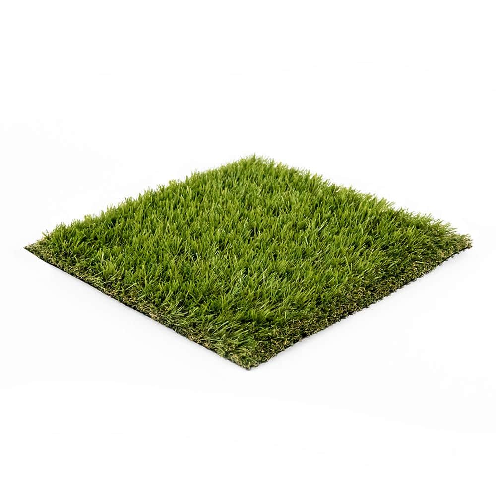 TURF DISTRIBUTORS Eco 56 Silver + Field Green 12 ft. Wide x Cut to Length Green Artificial Grass Carpet