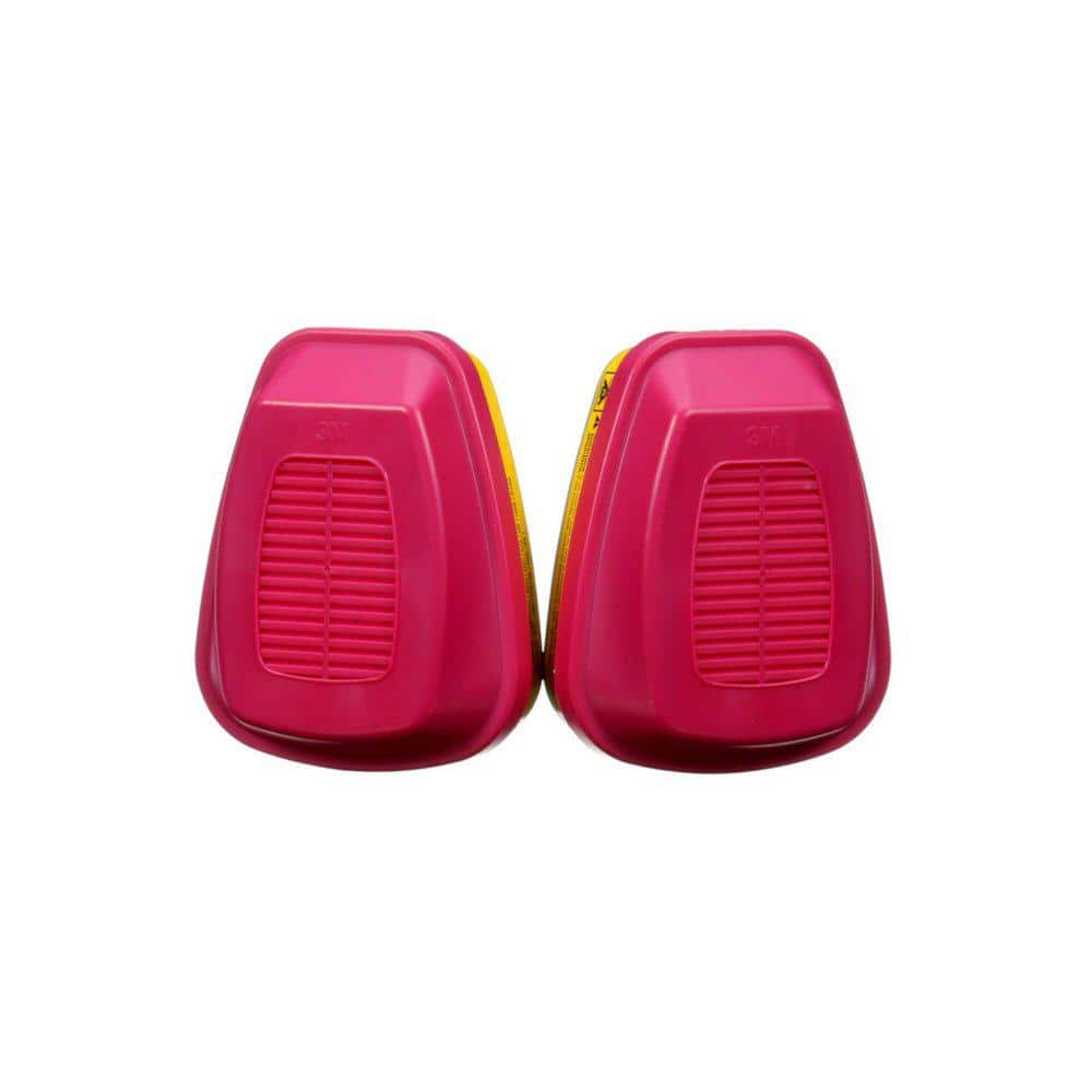 3M 60923HB1-C OV/AG/P100 Replacement Respirator Cartridges, 1 Pair