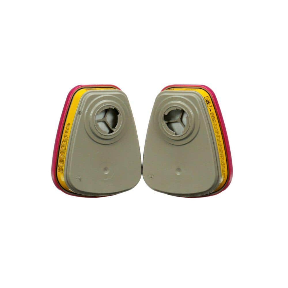 3M 60923HB1-C OV/AG/P100 Replacement Respirator Cartridges, 1 Pair