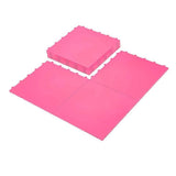 Afoxsos 14 ft. x 14 ft. High Durability Colored Flooring Tiles Interlocking Versatile Surface Deck Tiles in Pink (8 Per Pack)
