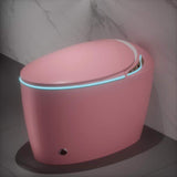 Pink Smart Bidet Toilet with Foot Sensor, LED Display & Warm Water