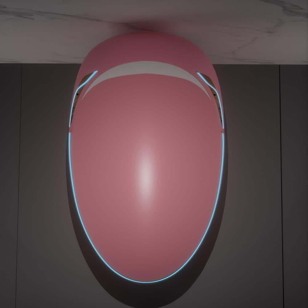 JimsMaison Elongated Bidet Toilet 1.28 GPF Pink with Automatic Features