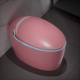 JimsMaison Elongated Bidet Toilet 1.28 GPF Pink with Automatic Features