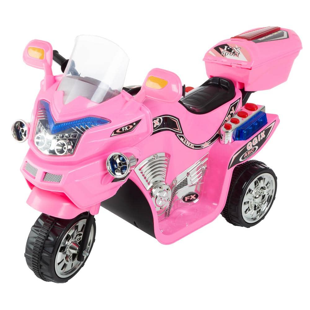 Lil Rider 3-Wheel Battery Powered Motorcycle Ride on Toy in Pink