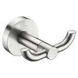 ANZZI Caster Series Double Robe Hook in Polished Chrome