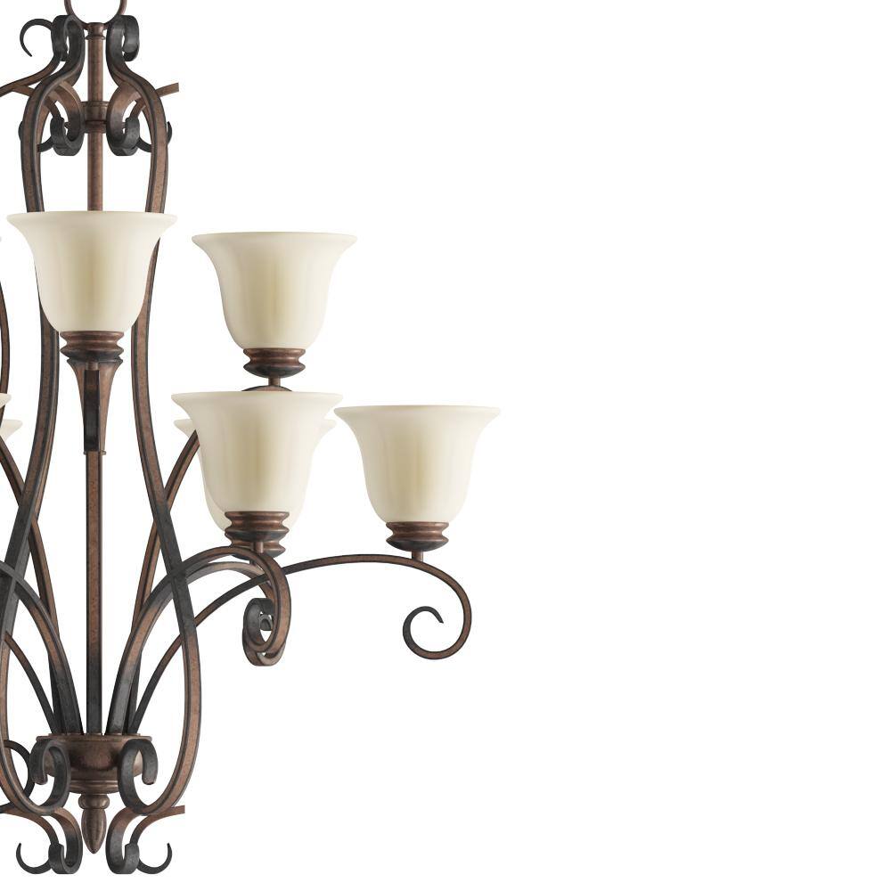 Maxim Lighting Fremont 9-Light Platinum Dusk Chandelier
