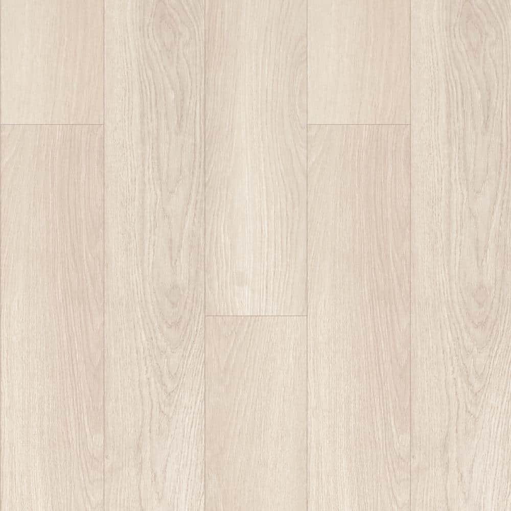 Dekorman Proteco+ Platinum White Oak EIR 12mm T x 6.41" W Uniclic HDF AC4 Waterproof Laminate Wood Flooring (21.2 sq. ft./Case)