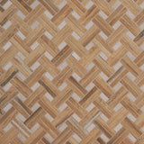 Eternal Birch Brown Basketweave Herringbone Matte Porcelain Mosaic Tile