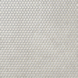 Eden Latte Beige Rimmed Penny Round Polished Porcelain Mosaic Tile