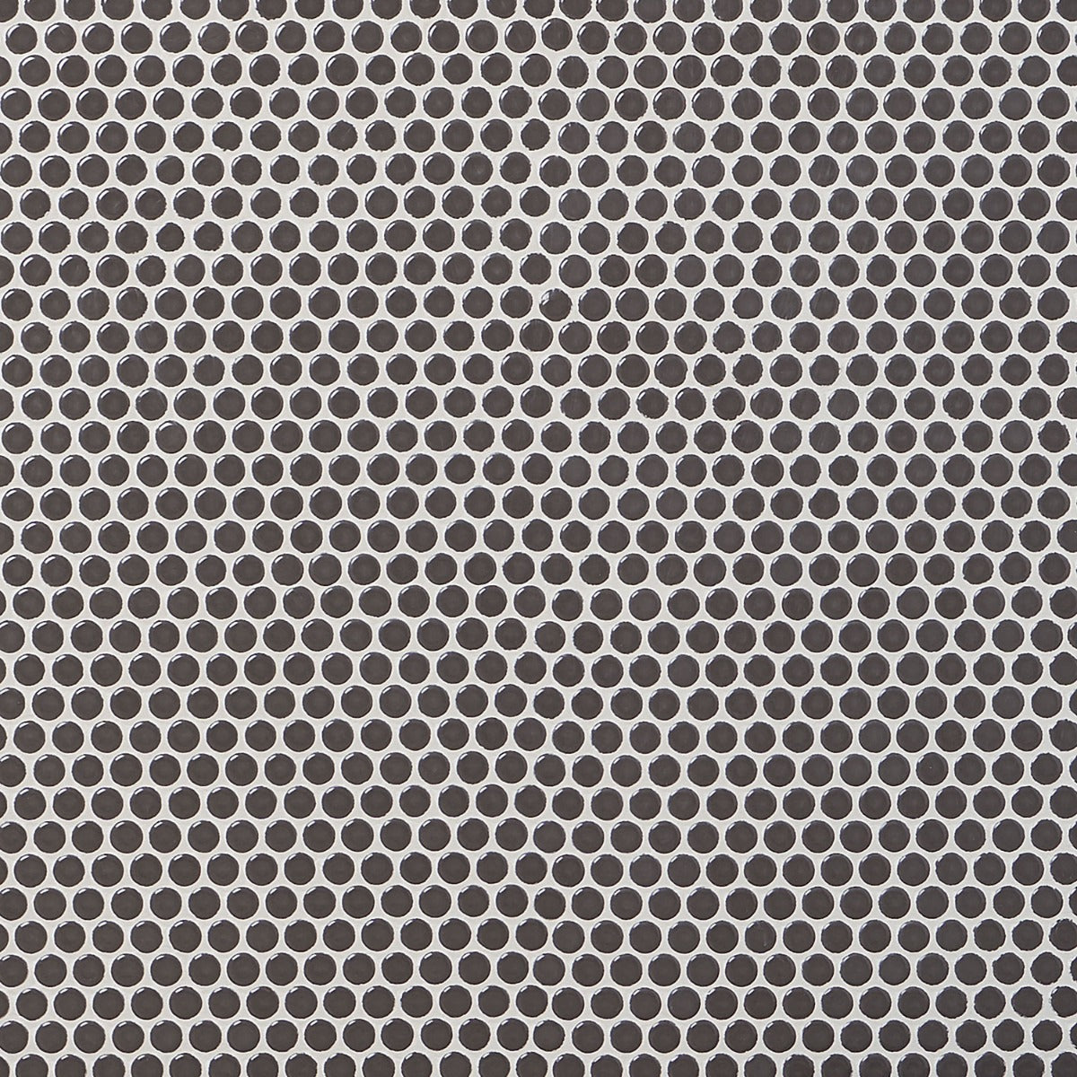 Eden Pavement Gray Penny Round Polished Porcelain Mosaic Tile