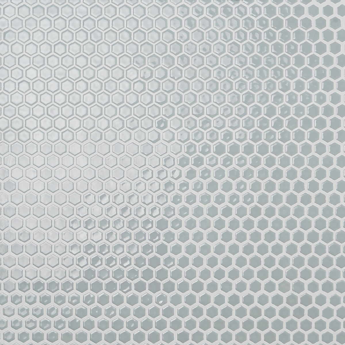 Eden Modern Gray Rimmed 1" Hexagon Polished Porcelain Mosaic Tile