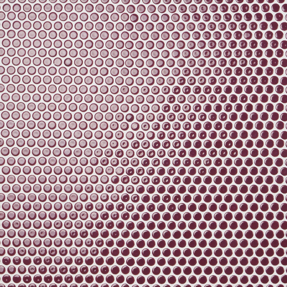 Tilebar Eden Summer Plum Penny Round Polished Porcelain Mosaic Tile