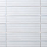 Stacy Garcia ArtBlock Fluted Azure 4x16 Glossy Porcelain Tile
