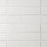 Stacy Garcia ArtBlock Fluted Bianco 4x16 Glossy Porcelain Tile