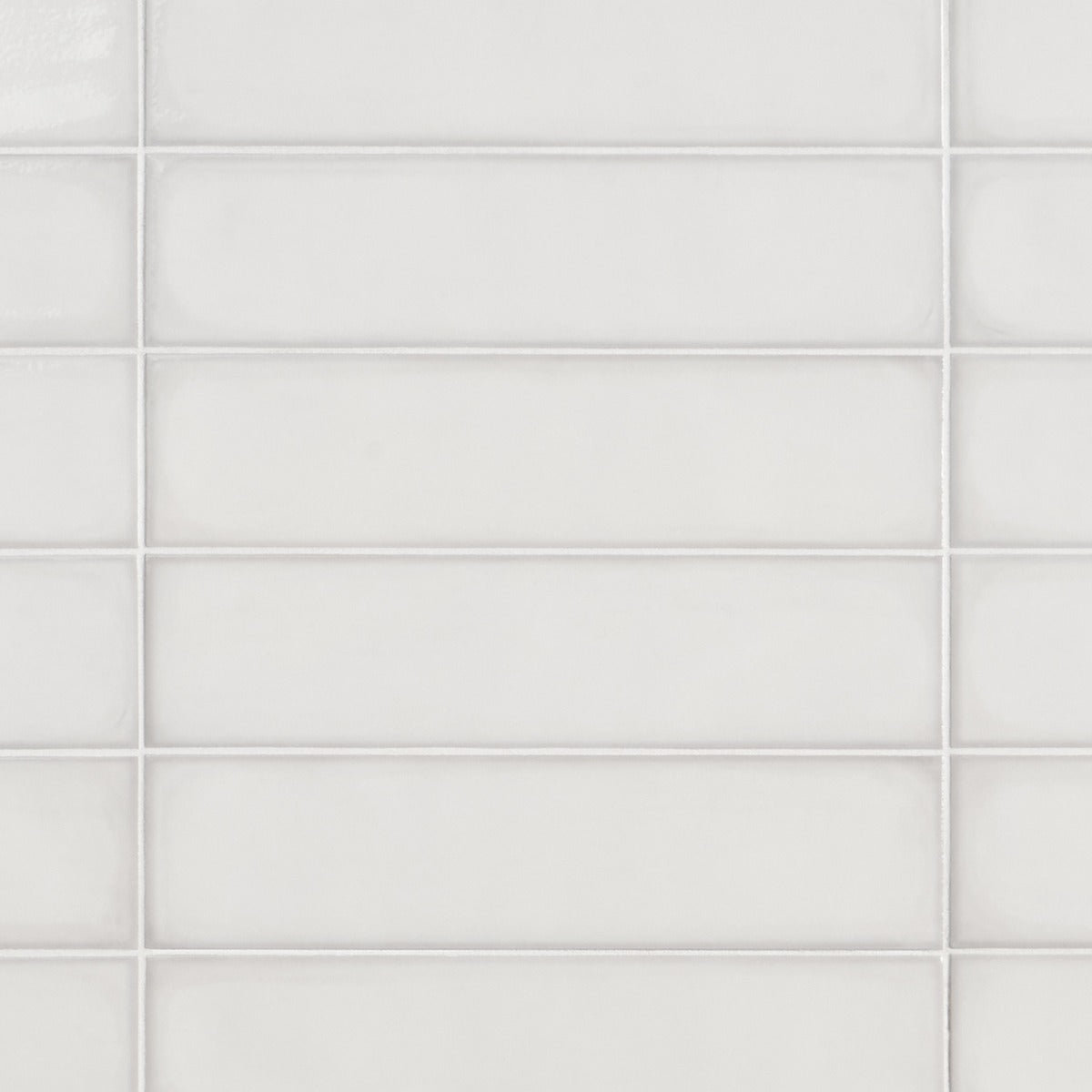 ArtBlock Bianco White 4x16 Glossy Porcelain Tile by Stacy Garcia