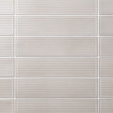 Stacy Garcia ArtBlock Fluted Grigio 4x16 Glossy Porcelain Tile