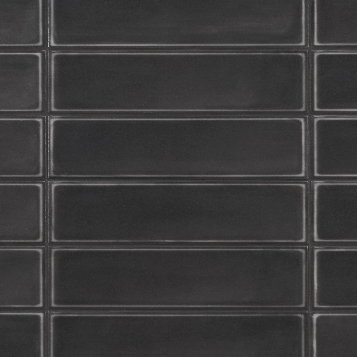 Stacy Garcia Artblock Nero Black Matte Porcelain Tile 4x16