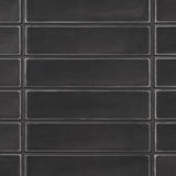 Stacy Garcia Artblock Nero Black Matte Porcelain Tile 4x16