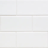 Lux Tile Basic White 3x6 Matte Ceramic Subway Wall Tile